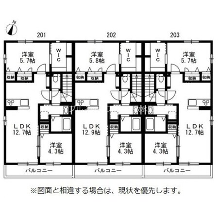 EliseⅠの物件間取画像